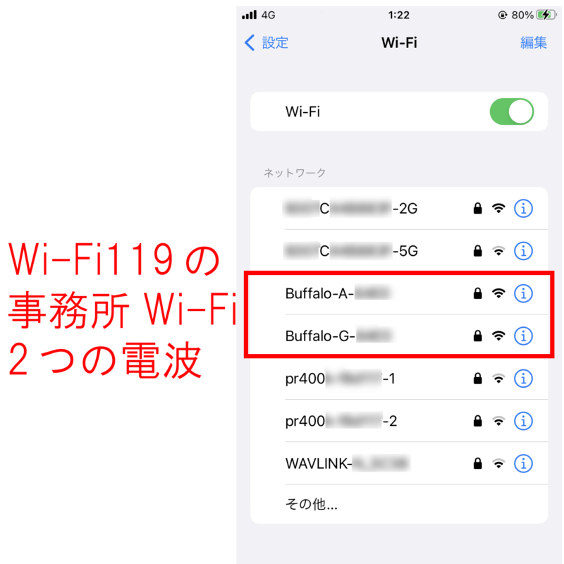 Wi-Fiのgとa（2Gと5G ）の違い